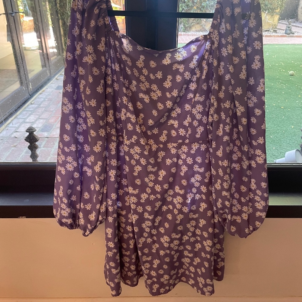Long sleeve mini dress